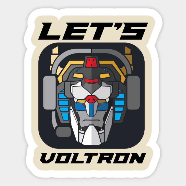 Let's Voltron by Samoht Lion Sticker by Let's Voltron Podcast